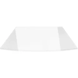 Funkenschutzplatte Segmentbogen 120x130cm - Klarglas