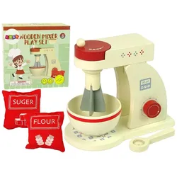 Lean Toys Lean Cars Holz-Küchenroboter, Mixer, Zubehör, Küchen für Kinder