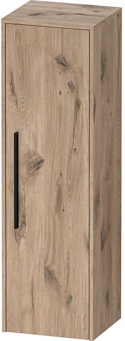 Duravit D-Code Halbhochschrank DC1338RBD550000 Griffe Diamantschwarz, Eiche Marmor, 400x1320x36 mm