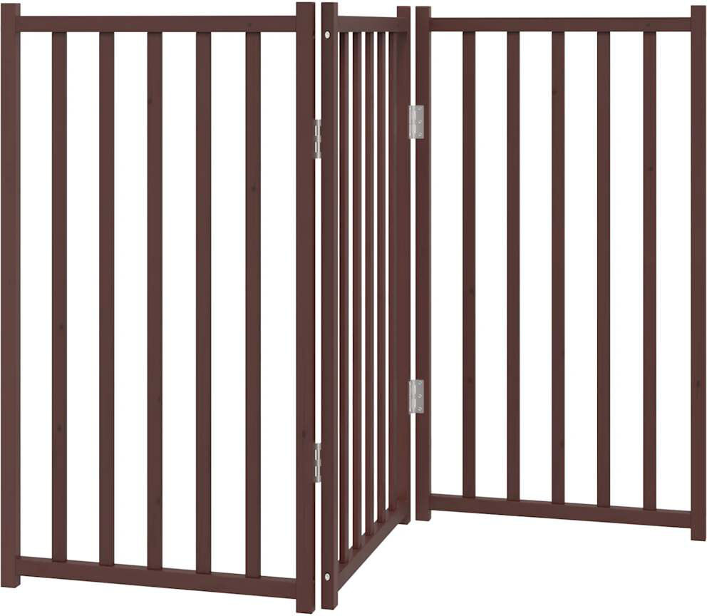 Archie & Oscar Swoyersville Solid Wood Dog House Door Brown 90cm H x 150cm W x 2cm D