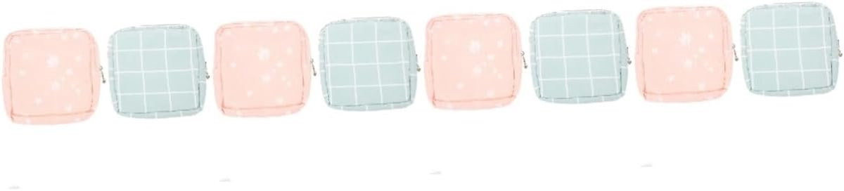 Sanitaire Napkin Bags Menstruatie Pouch met Zipper Design - Multi-color - 14 x 14 cm
