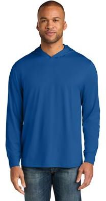 CornerStone CS440LSH Workwear Pro Long Sleeve Hooded Top in Royal Blue size 4XL   Polyester