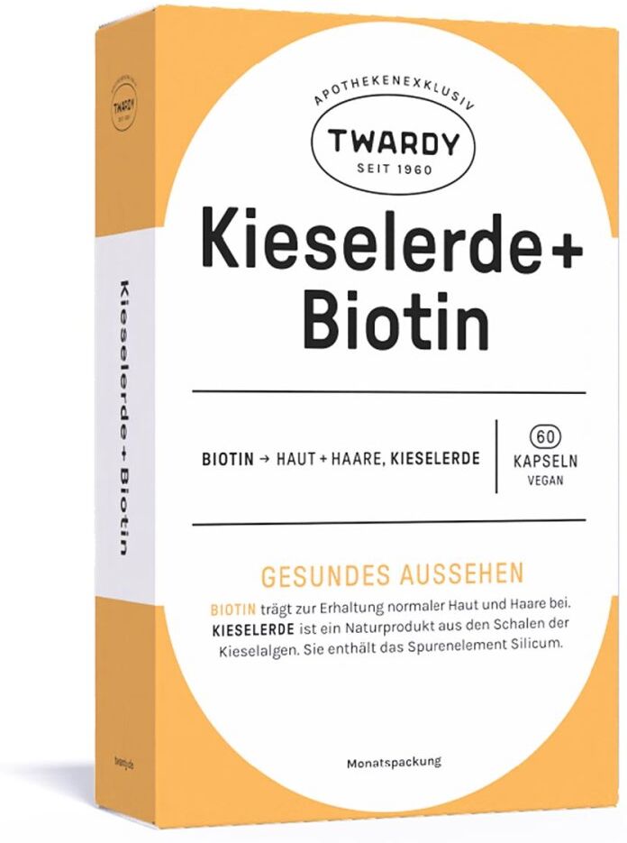 Twardy Kieselerde + Biotin Kapseln vegan 60stk