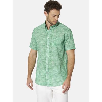 Langarmhemd BABISTA "Kurzarmhemd MILANZETTI", Herren, Gr. XXL, weit, grün, Obermaterial: 100% Baumwolle CO., Hemden