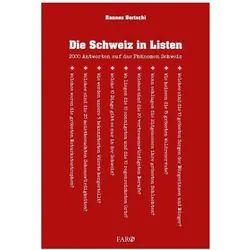 Die Schweiz in Listen, Sachbücher von Hannes Bertschi