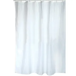 MSV Peva Duschvorhang 140 x 180 cm in Weiß ohne Riegel