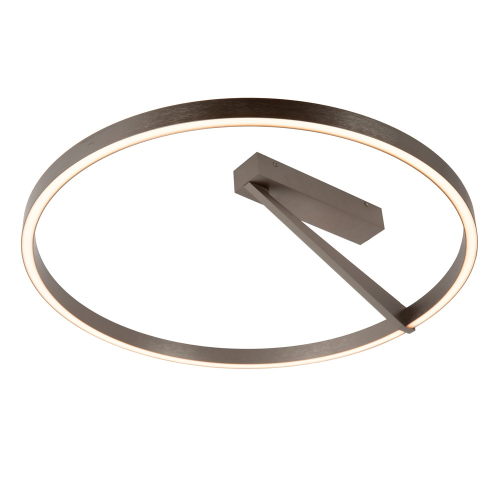 Premium by Lucide Applause Design Plafondlamp - Grijs/Zilver - Ø 60 cm - Dimbare LED met Afstandsbediening