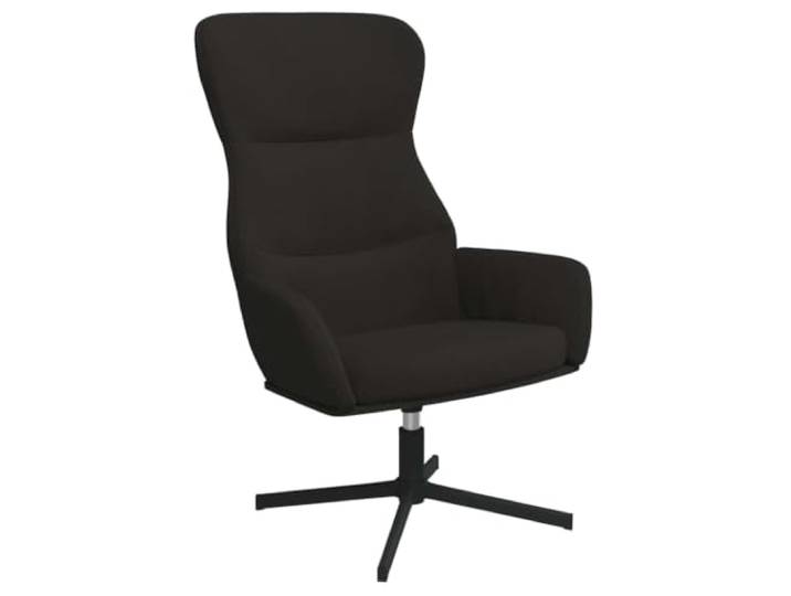 Relaxsessel Schwarz Samt 360 Grad Drehbar Metallgestell,weicher Samt-Überzug,Armlehnen,dick gepolstert,stabil,robust,flexibel drehbar