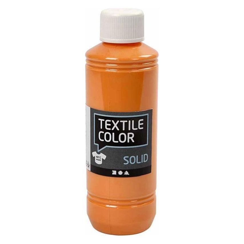 Creativ Company Textile Paint, opaque, orange, 250 ml/ 1 bottle (250 ml) (7034622)