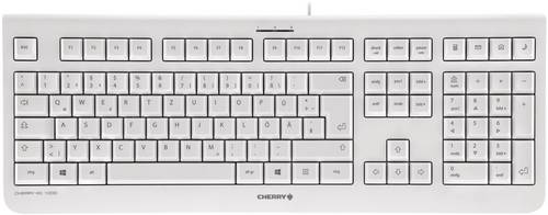 Tastatur CHERRY KC 1000 Grau Deutsch, QWERTZ