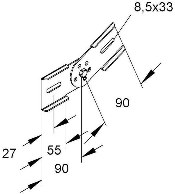 Niedax Connecteur articulé KGV 60 F (KGV 60 F)