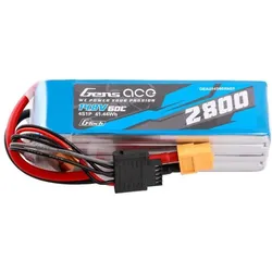 Gens Ace G-Tech Soaring 2800mAh 14.8V 60C 4S1P LiPo XT60 (2800 mAh, 14.80 V)