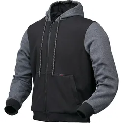 Modeka Jamey Motorradhoodie - schwarz-grau - M