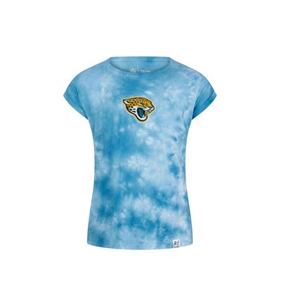 T-Shirt RECOVERED "NFL Jaguars", Damen, Gr. L, blau, 100% Baumwolle, bedruckt, normal, Rundhals, Shirts T-Shirt, für alle Jacksonville Jaguars-Fans