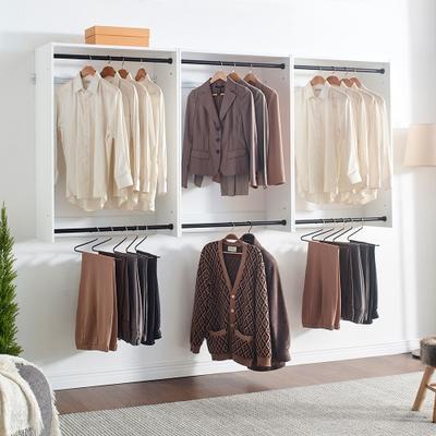 Klair Living "Devi Wall Mounted Wood Closet System - 13.78""D x 125.98""W x 45.28""H"