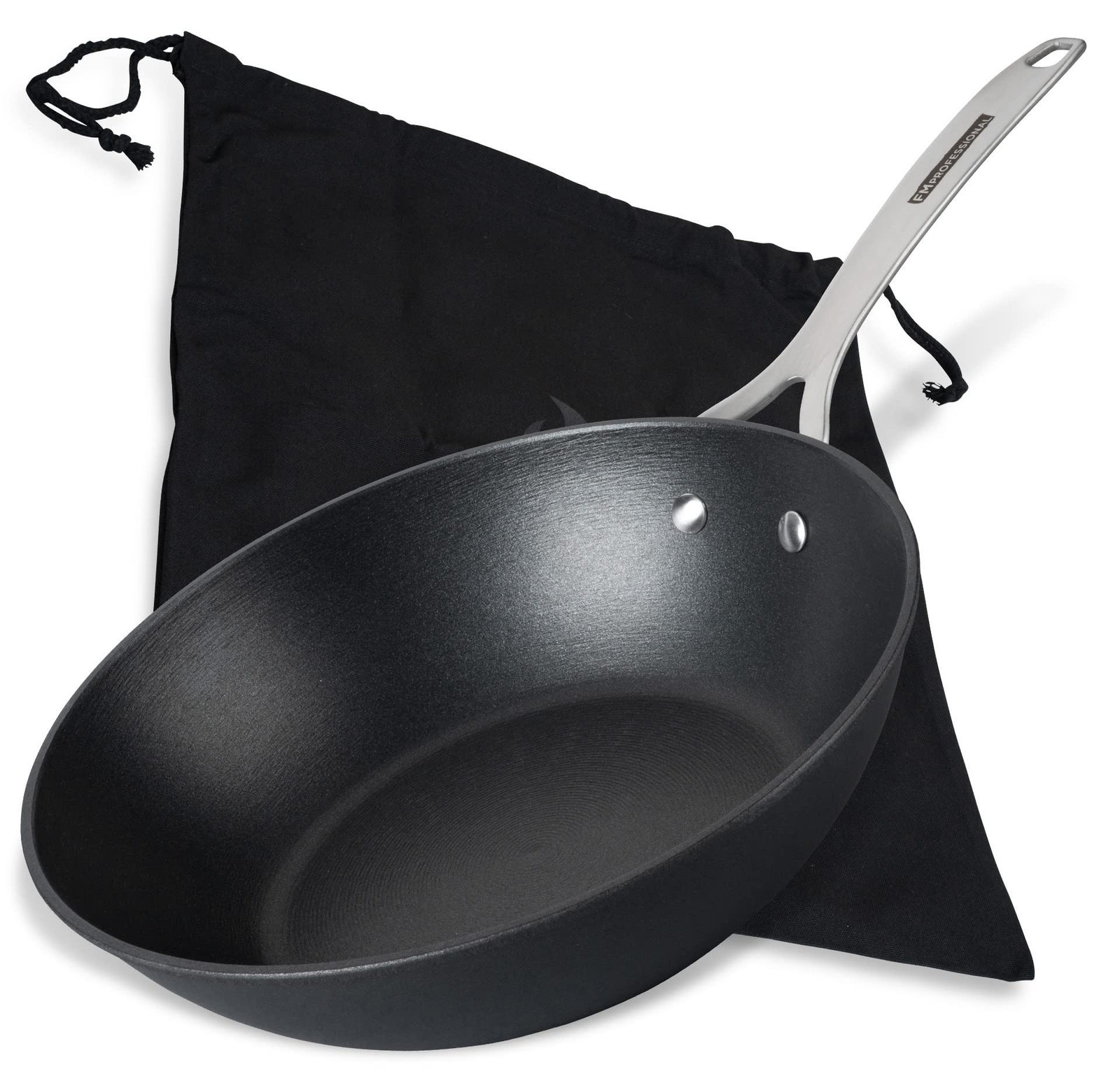 FMProfessional wokpan van gietijzer met anti-aanbaklaag, 28 cm
