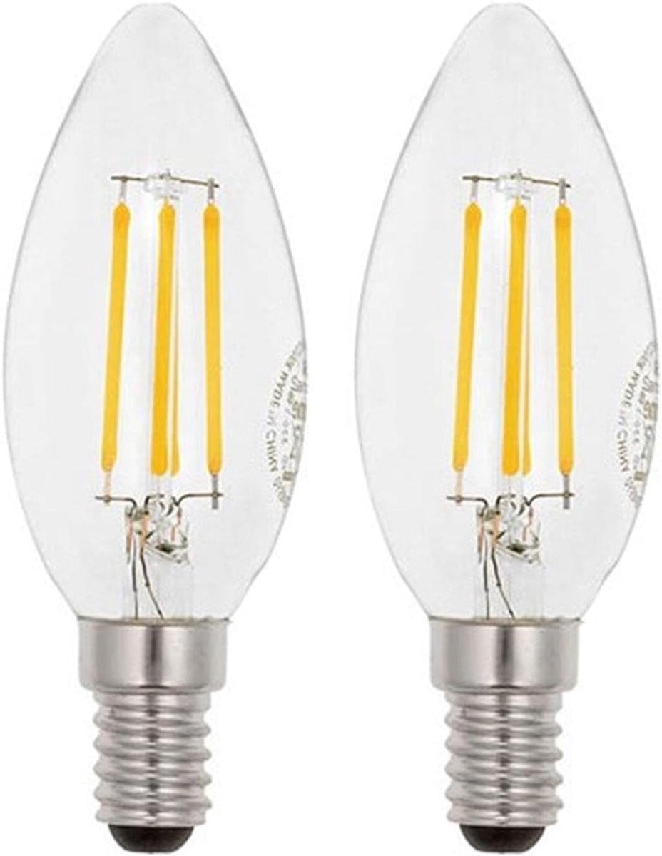 LED Filament Kaarslamp E14 Transparant Ø35mm