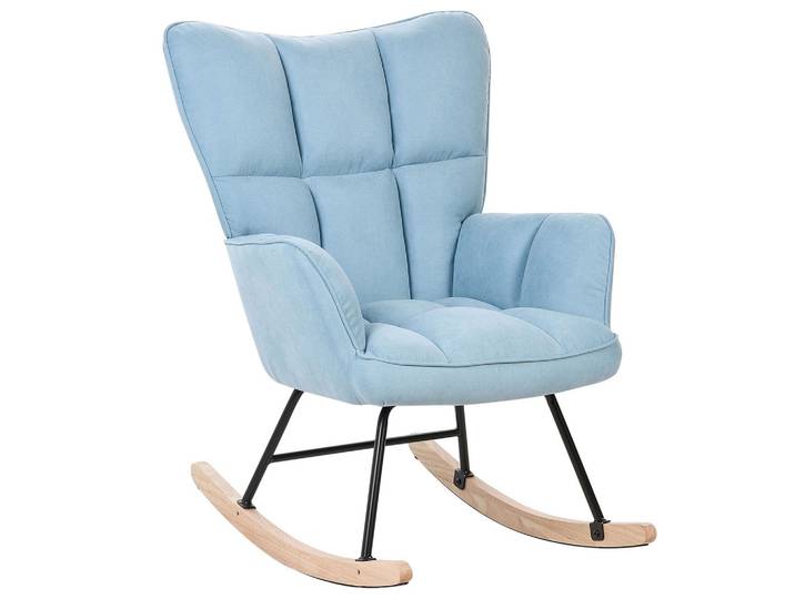 SCHAUKELSESSEL Stoff Blau Oulu