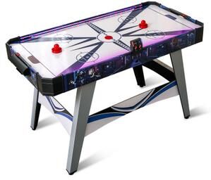 Costway Air Powered Hockey Game Table with 2 Pushers and Pucks-Blue