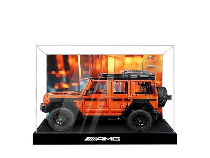 Acryl-Vitrine für Lego 42177 G-Klasse Rennmodell, 3 mm staubdichte Schaukasten, Vitrine kompatibel mit Lego 42177 (Modell nicht im Lieferumfang enthalten)