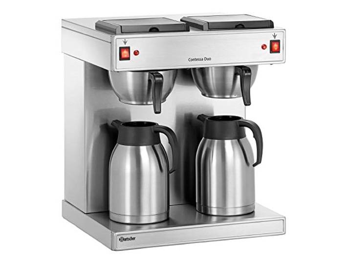 Bartscher Doppel Kaffeemaschine / Kaffeestation Edelstahl 2 x 2 Liter