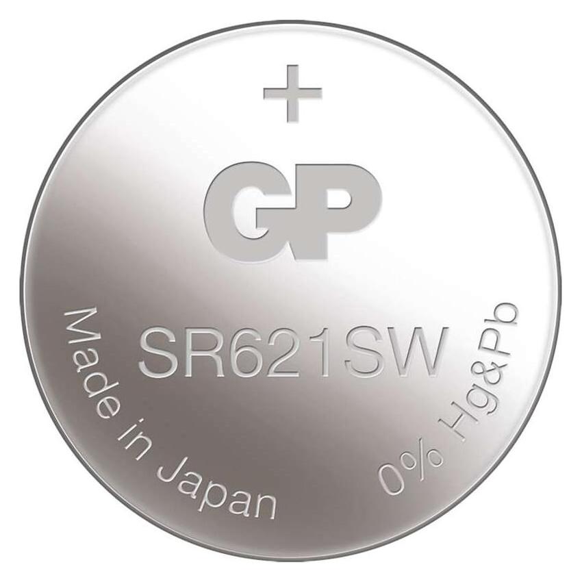 GP Batteries GP Uhrenbatterie Silber-Oxid 364 SR621SW 1,55V Low drain 1Stück (1 Stk., SR60, 17 mAh) (040UP364C1)