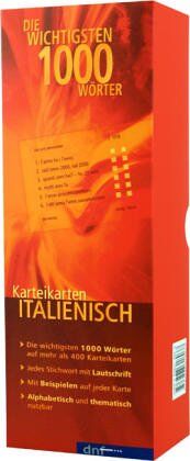 Karteikarten. Die wichtigsten 1000 Wörter Italienisch - Preis vom 30.09.2026 22:30:23 h