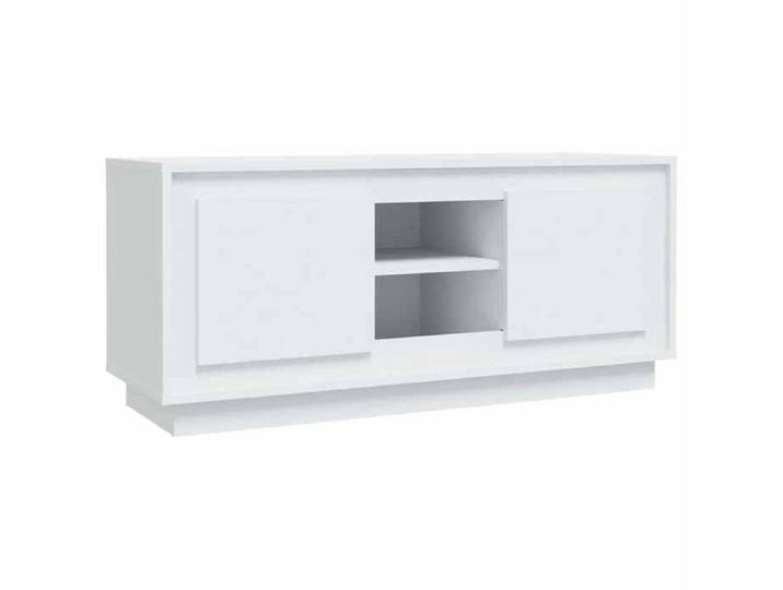 En solde  Meuble TV pour Télévision - CLOUD - TABLE TV/BANC TV - blanc 102x35x45 cm bois d'ingénierie LL4618