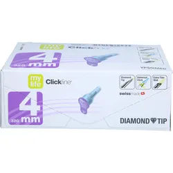 Mylife Clickfine Diamondtip Pen-Nadeln 32G X 4Mm 100 ST