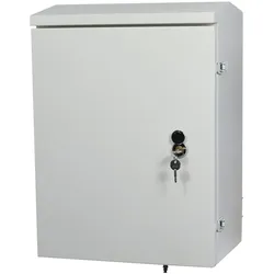 Allnet, Verteilerschrank, DIN-RAIL Wandgehäuse/PoE Smart-Managed Switch T220mm, Lichtgrau, IP66, ÜS, ALL-DIN-SGI8012PM