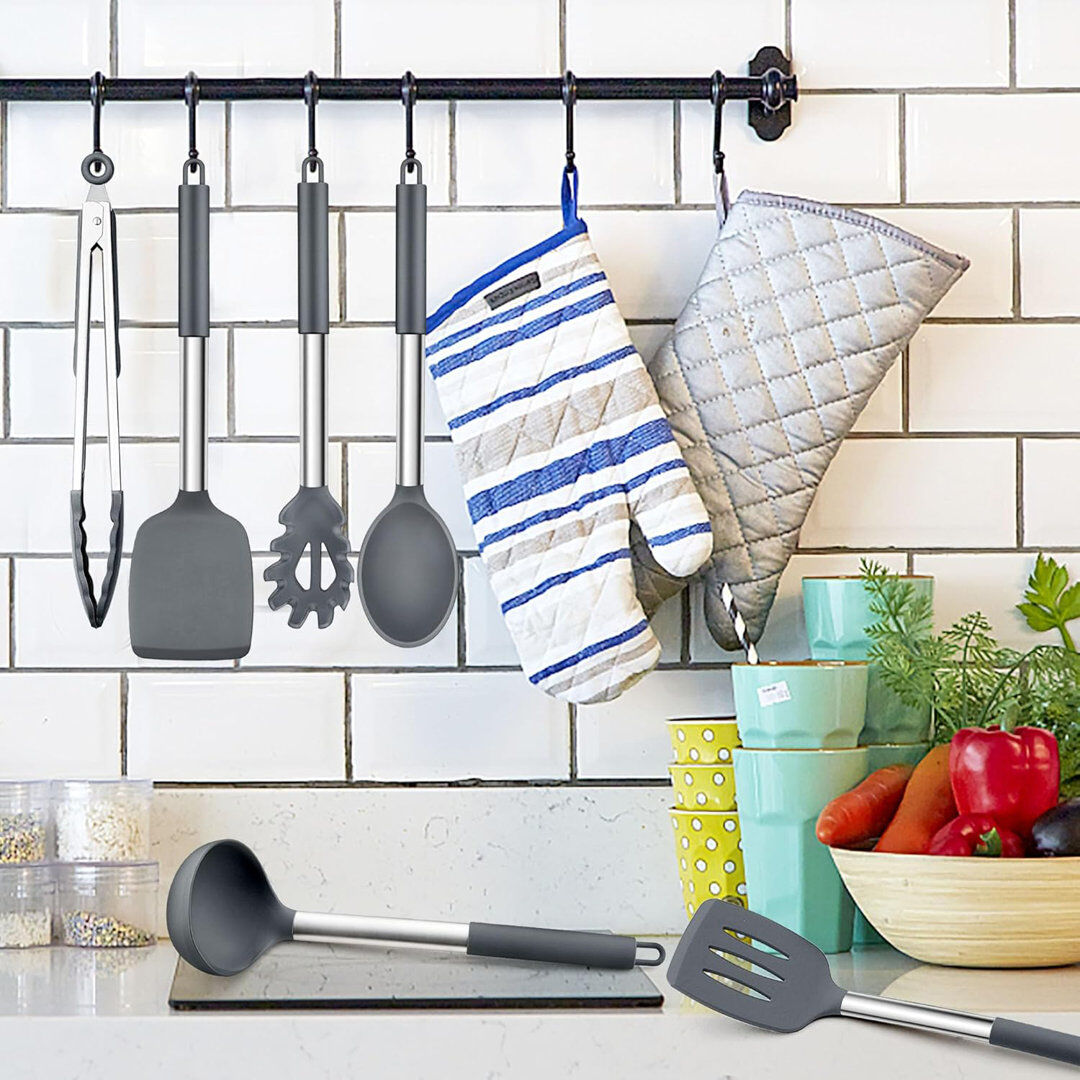 LIFEWITA 6 Utensil Set Grey 33.5cm L