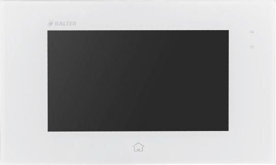 BALTER JUNO 7" Videostation Touchscreen Bildschirm 2-Draht BUS Technologie Interkom Weiß