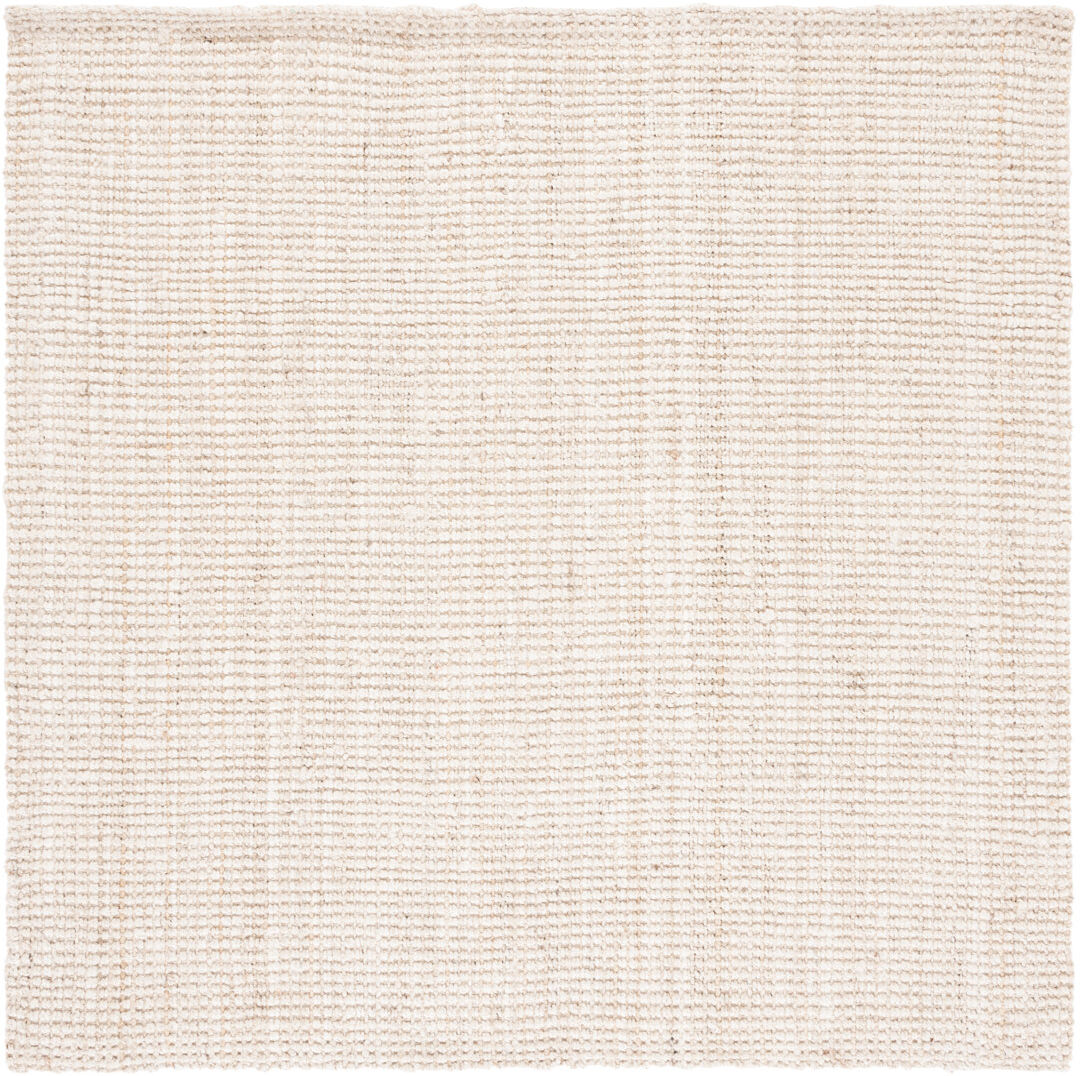 Ebern Designs Jute / Sisal Hand Woven Area Rug Ivory Square 152 cm