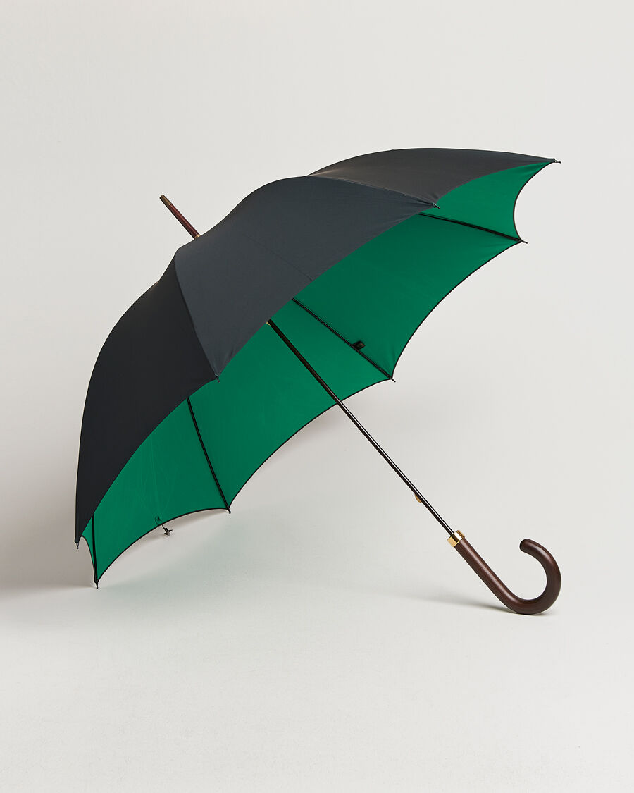 Fox Umbrellas Hardwood Umbrella Black/Green men One size Sort,Grøn