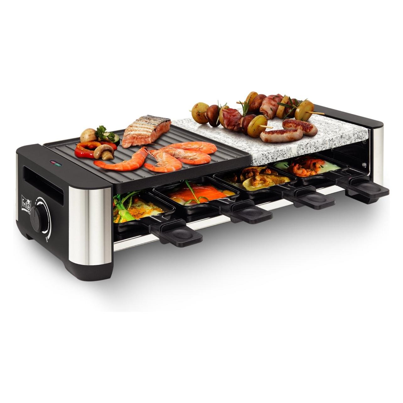 Fritel rsg3280 raclette-steengrill 1400w 8persoons (142840)