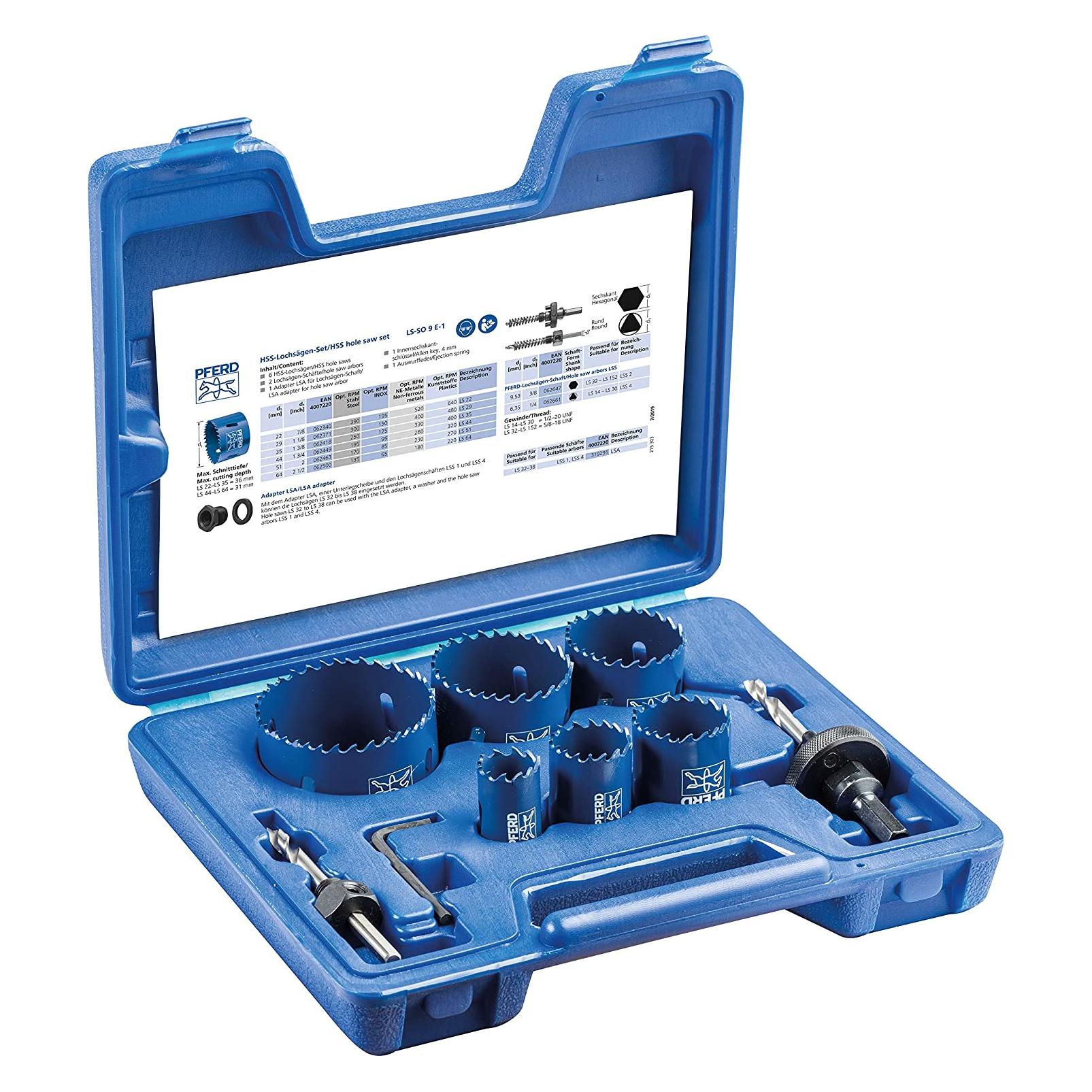 Pferd Bohrerset für Elektriker LS-SO 9 E-1 (25900910)