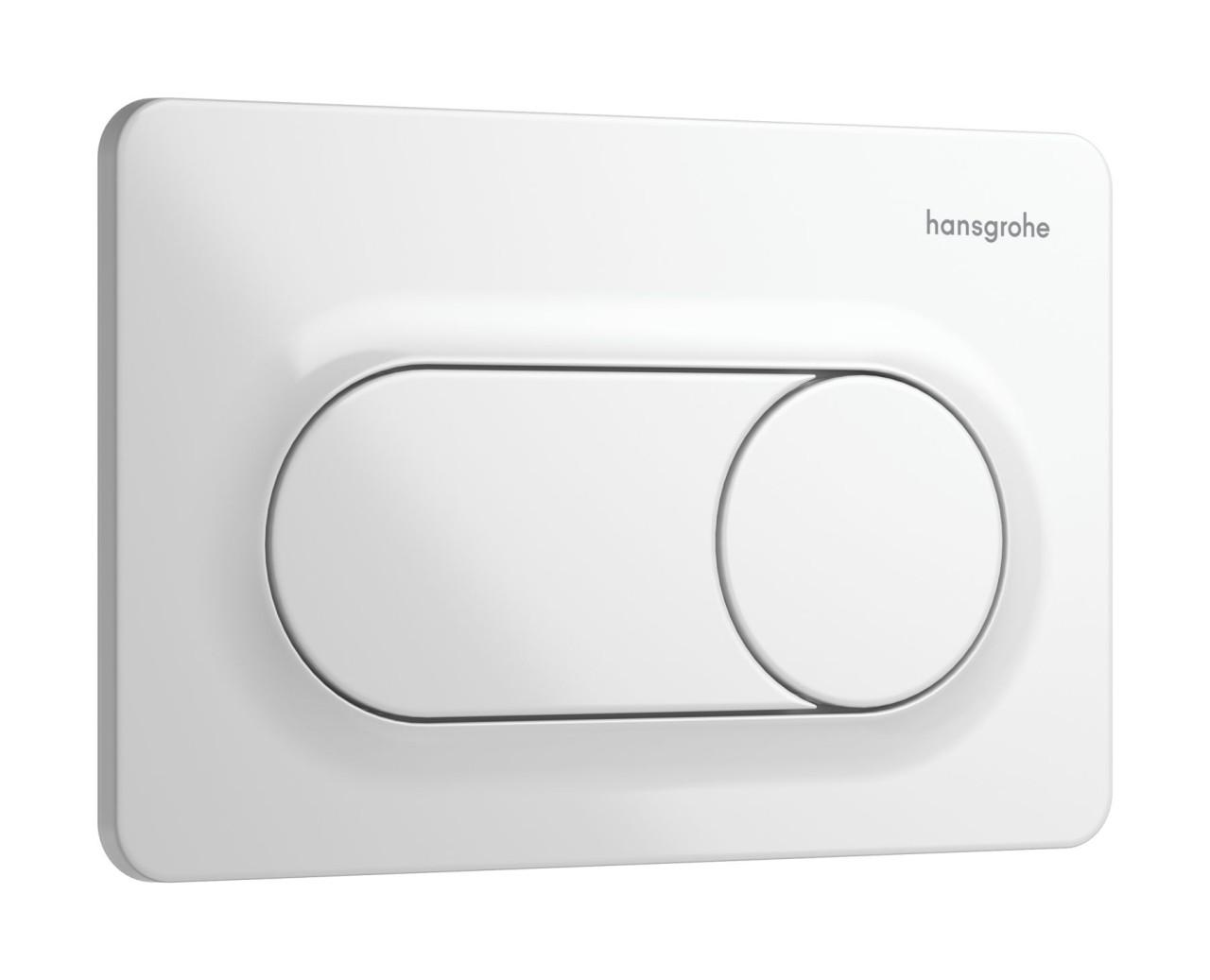 Hansgrohe iFrame Original S Betätigungsplatte für 2-Mengen-Spülung, Weiß, 66002450 66002450