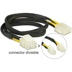DELOCK Stromkabel 8pin EPS -> 8pin EPS St/Bu 0.44m