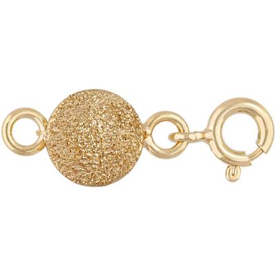 Magnetschließe FIRETTI "Schmuck Geschenk Silber 925 Verlängerung Kette zum Einhängen Kugel", gold (gelbgoldfarben), Schmuck-Wechselteile, DamenL:2,2cm Ø:8mm, Silber, L:2,2cm Ø:8mm