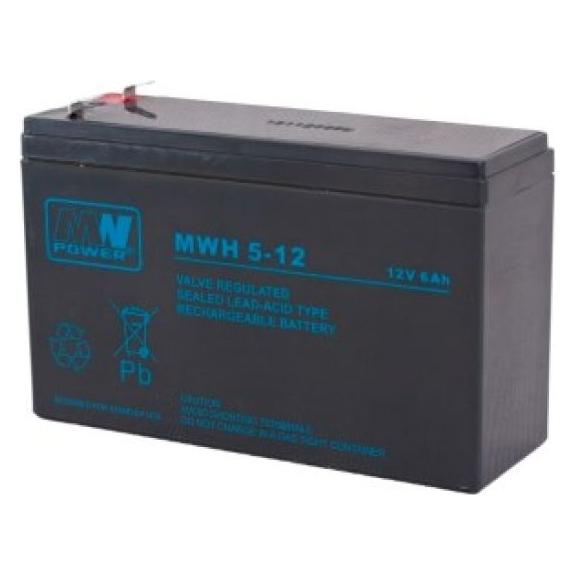 Mw Power MWH Fahrzeugbatterie 6 Ah (MWH 5-12L)