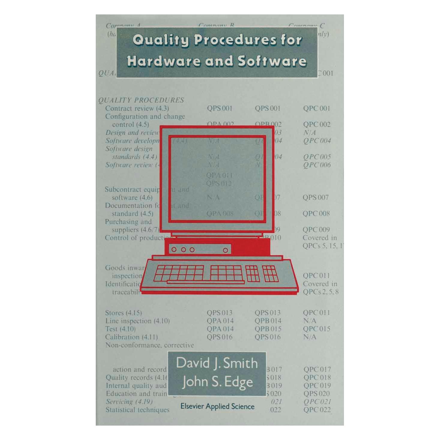 Springer Quality Procedures for Hardware and Software (9781851665501)