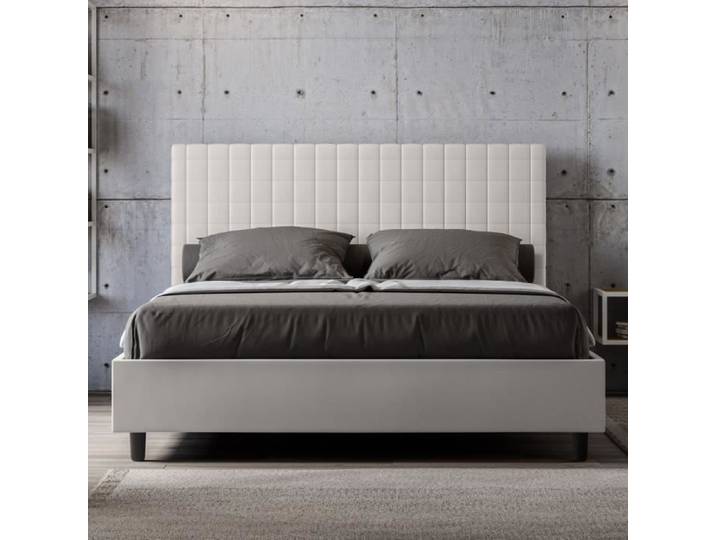 Lit double - Sunny - 160x190 - blanc