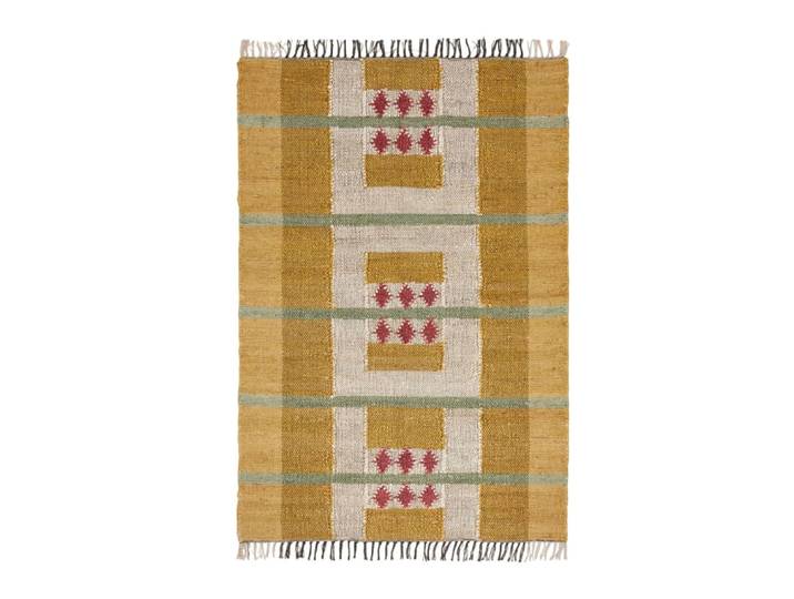 Tapis de sol en coton jaune 120x180 cm