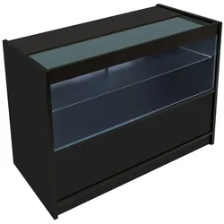 C1200 LED-Ladentheke – Schwarz