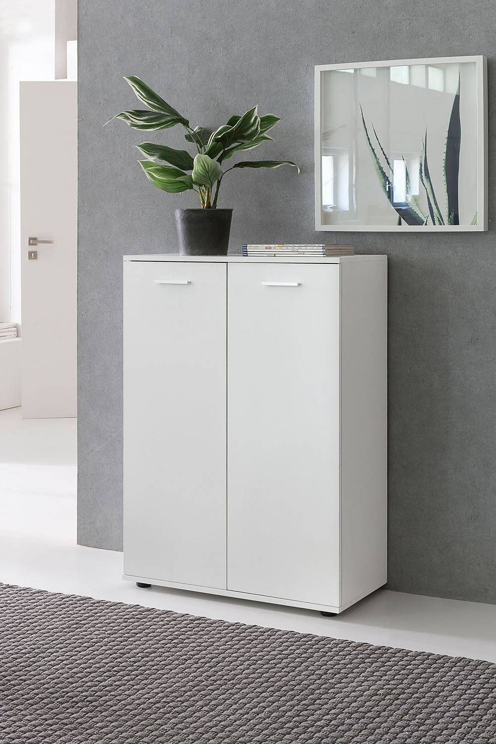 home24 Kast Nueva Wit H: 71 cm, B: 104 cm, D: 35 cm