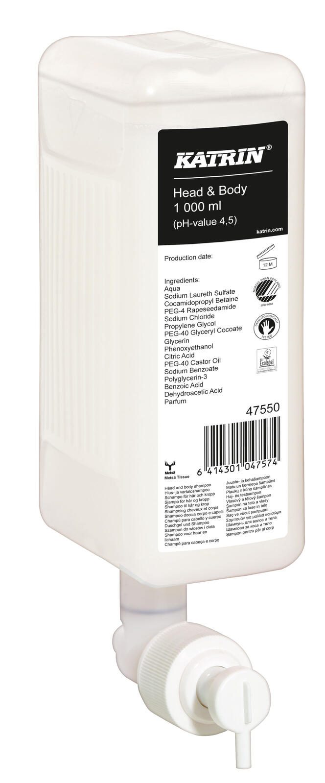 KATRIN Duschgel & Shampoo 1 l 47550