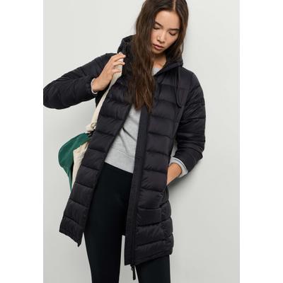 Wintermantel PEPE JEANS "Wintermantel LIA LONG", Damen, Gr. XL, schwarz, 100% Polyamid, Mäntel Wintermantel