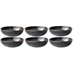 Villeroy & Boch, Serviergeschirr, Snackschale Lave 10,5 x 10 cm, 6 Stück, Grau