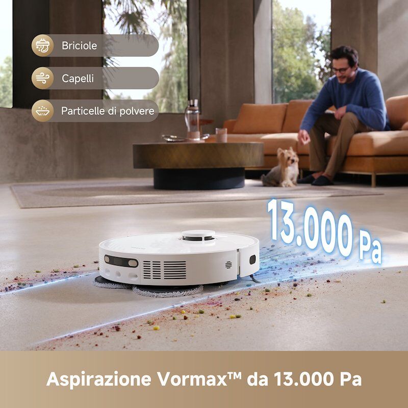 DREAME Robot Aspirapolvere D20VIM Ultra Bianco