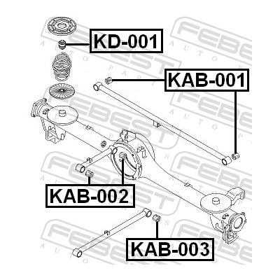 FEBEST Lagerung, Lenker KAB-002 vorne für HYUNDAI